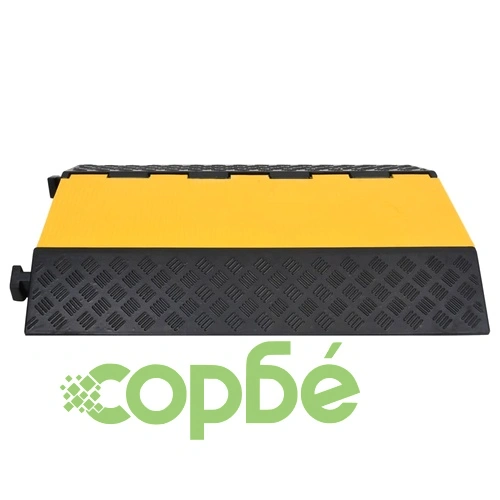 Защитна рампа за кабели с 2 канала, 90 см, гума ➤ топ цена ➤ sorbe.bg