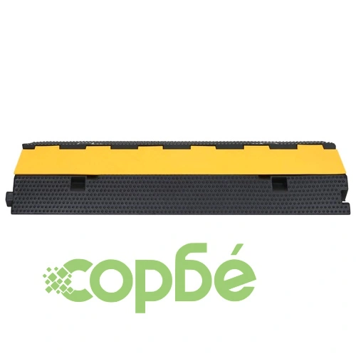 Защитна рампа за кабели с 2 канала, 100 см, гума ➤ топ цена ➤ sorbe.bg