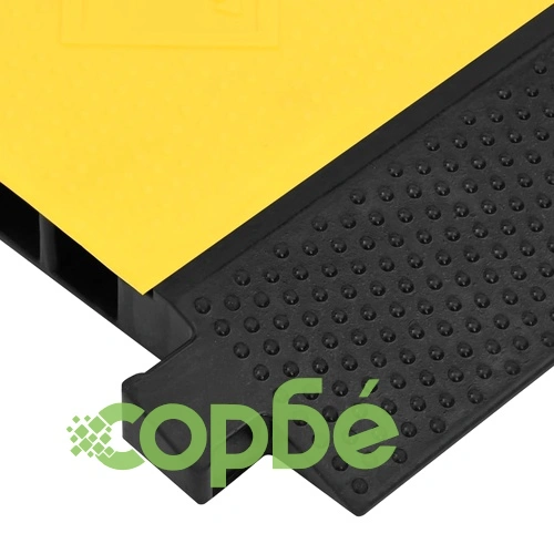 Защитна рампа за кабели с 2 канала, 100 см, гума ➤ топ цена ➤ sorbe.bg