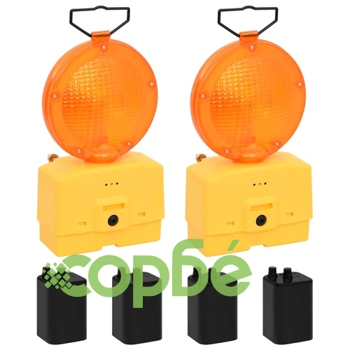 Осветителни тела за строителни обекти 2 бр батерии 18x8x37 см ➤ топ цена ➤ sorbe.bg