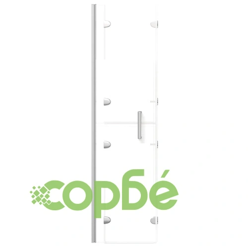 Сгъваем душ параван, ESG стъкло, 100x140 см, бял ➤ топ цена ➤ sorbe.bg