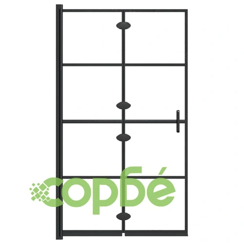 Сгъваем душ параван, ESG стъкло, 80x140 см, черен ➤ топ цена ➤ sorbe.bg