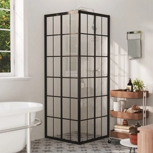 Душ кабина, ESG стъкло, 80x80x180 см