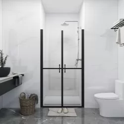 Врата за душ, прозрачно ESG стъкло, (78-81)x190 см
