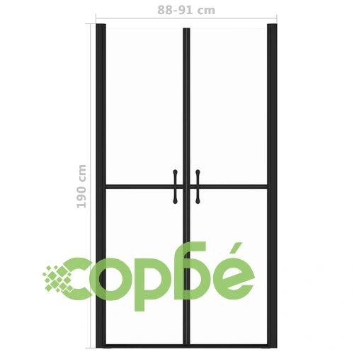 Врата за душ, матирано ESG стъкло, (88-91)x190 см ➤ топ цена ➤ sorbe.bg