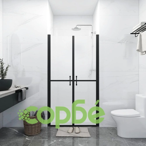 Врата за душ, матирано ESG стъкло, (93-96)x190 см ➤ топ цена ➤ sorbe.bg