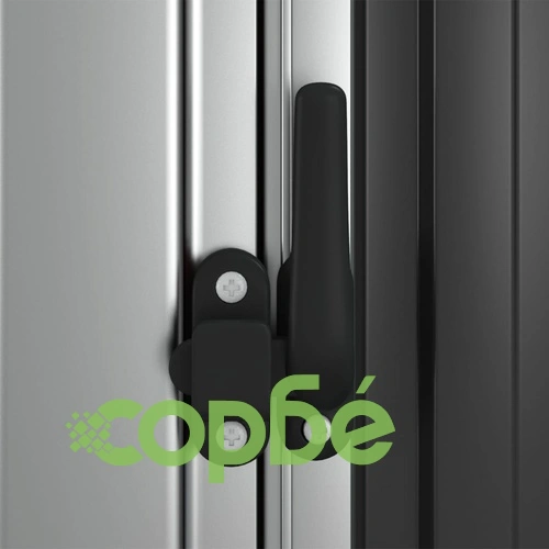 Градинска барака антрацит 118,5x97x209,5 см поцинкована стомана ➤ топ цена ➤ sorbe.bg
