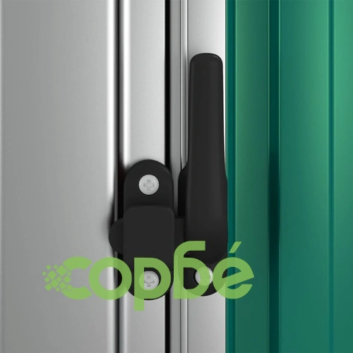 Градинска барака зелена 180,5x97x209,5 см поцинкована стомана ➤ топ цена ➤ sorbe.bg