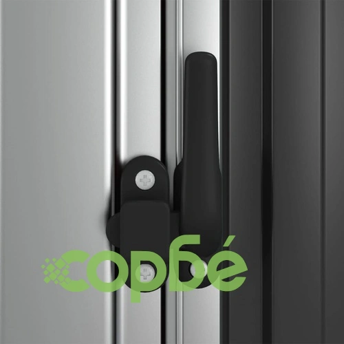 Градинска барака антрацит 180,5x97x209,5 см поцинкована стомана ➤ топ цена ➤ sorbe.bg