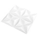 3D стенни панели, 48 бр, 50x50 см, оригами бяло, 12 м²