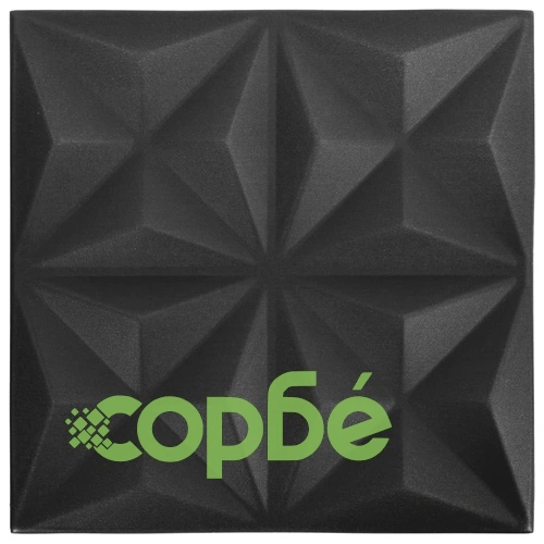 3D стенни панели, 48 бр, 50x50 см, оригами черно, 12 м² ➤ топ цена ➤ sorbe.bg