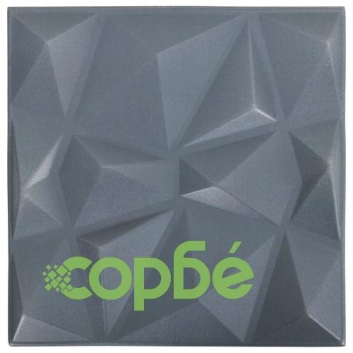 3D стенни панели, 48 бр, 50x50 см, диамантено сиво, 12 м² ➤ топ цена ➤ sorbe.bg