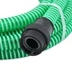 Смукателен маркуч с PVC конектори зелен 1