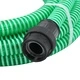 Смукателен маркуч с PVC конектори зелен 1