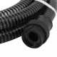 Смукателен маркуч с PVC конектори, 10 м, 22 мм, черен
