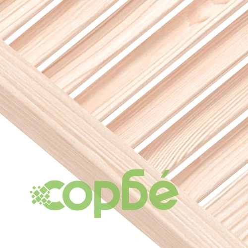 Врата за шкаф с решетен дизайн 99,3x39,4 см борово дърво масив ➤ топ цена ➤ sorbe.bg