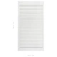 Врати за шкафове решетен дизайн 2 бр бял 99,3x39,4 см бор масив