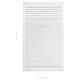 Врати за шкафове решетен дизайн 4 бр бял 99,3x49,4 см бор масив