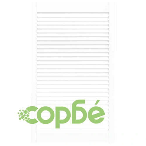 Врата за шкаф с решетен дизайн, бяла, 99,3x59,4 см, бор масив ➤ топ цена ➤ sorbe.bg