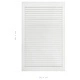 Врати за шкафове решетен дизайн 4 бр бял 99,3x59,4 см бор масив