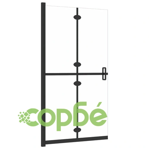 Сгъваема стена за душ с прозрачно ESG стъкло, 100x190 см ➤ топ цена ➤ sorbe.bg