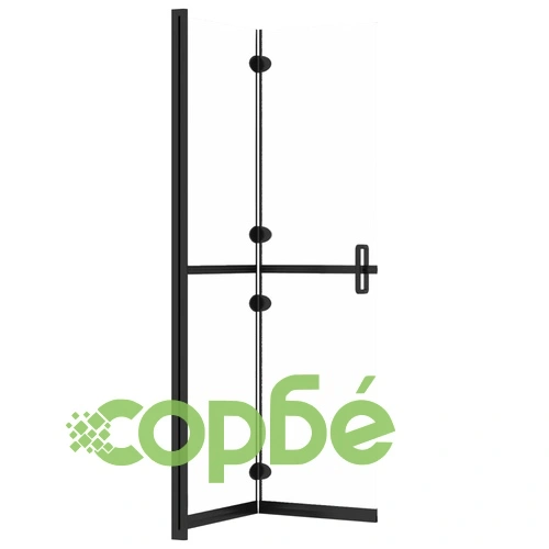 Сгъваема стена за душ с матирано ESG стъкло, 70x190 см ➤ топ цена ➤ sorbe.bg