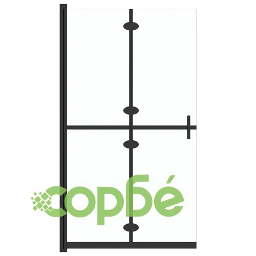 Сгъваема стена за душ с матирано ESG стъкло, 120x190 см ➤ топ цена ➤ sorbe.bg