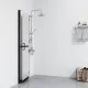 Сгъваема стена за душ с матирано ESG стъкло, 120x190 см