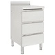 Търговски кухненски шкаф с 3 чекмеджета 50x60x96 см