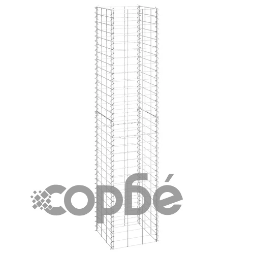 Габиони повдигнати лехи, 3 бр, 30x30x150 см, желязо ➤ топ цена ➤ sorbe.bg