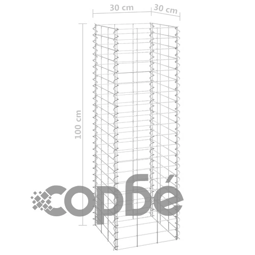 Габиони повдигнати лехи, 4 бр, 30x30x50/100/150/200 см, желязо на топ цена от sorbe.bg Габиони повдигнати лехи, 4 бр, 30x30x50/100/150/200 см, желязо ➤ топ цена ➤ sorbe.bg