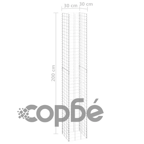 Габиони повдигнати лехи, 4 бр, 30x30x50/100/150/200 см, желязо на топ цена от sorbe.bg Габиони повдигнати лехи, 4 бр, 30x30x50/100/150/200 см, желязо ➤ топ цена ➤ sorbe.bg