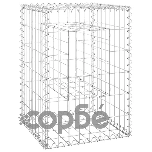 Габионна кошница стълб, 2 бр, 40x40x60 cм, желязо на топ цена от sorbe.bg Габионна кошница стълб, 2 бр, 40x40x60 cм, желязо ➤ топ цена ➤ sorbe.bg