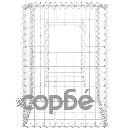 Габионна кошница стълб, 2 бр, 40x40x60 cм, желязо на топ цена от sorbe.bg Габионна кошница стълб, 2 бр, 40x40x60 cм, желязо ➤ топ цена ➤ sorbe.bg