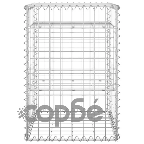 Габионна кошница стълб, 2 бр, 40x40x60 cм, желязо на топ цена от sorbe.bg Габионна кошница стълб, 2 бр, 40x40x60 cм, желязо ➤ топ цена ➤ sorbe.bg