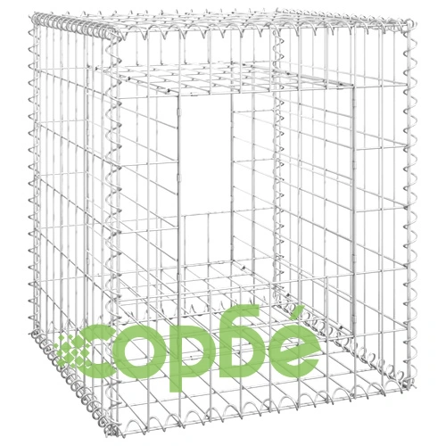 Габионна кошница стълб, 50x50x60 cм, желязо ➤ топ цена ➤ sorbe.bg