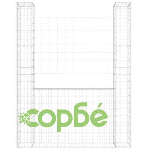 U-образна габионна кошница с 2 стълба, желязо, 140x20x200 см на топ цена от sorbe.bg U-образна габионна кошница с 2 стълба, желязо, 140x20x200 см ➤ топ цена ➤ sorbe.bg
