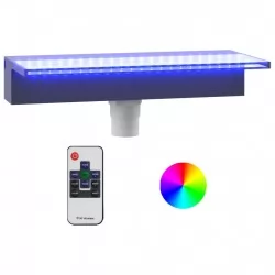 Преливник за водопад с RGB LED, акрил, 45 см