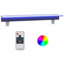 Преливник за водопад с RGB LED, акрил, 90 см