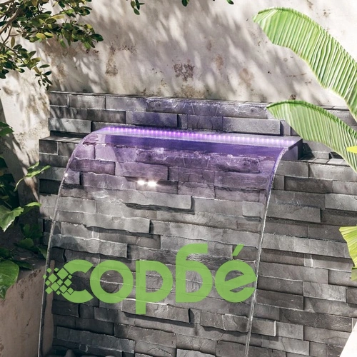 Преливник за водопад с RGB LED, акрил, 108 см ➤ топ цена ➤ sorbe.bg