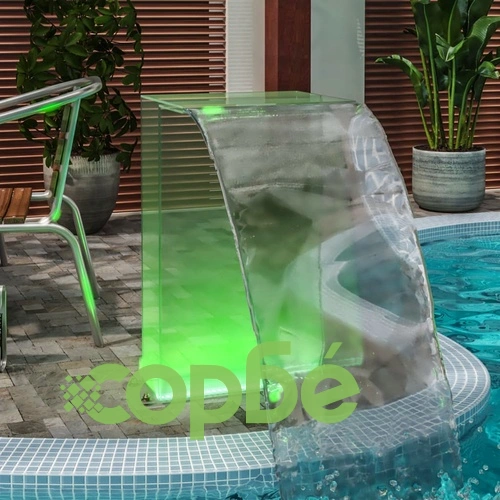 Фонтан за басейн с RGB светодиоди, акрил, 51 см ➤ топ цена ➤ sorbe.bg