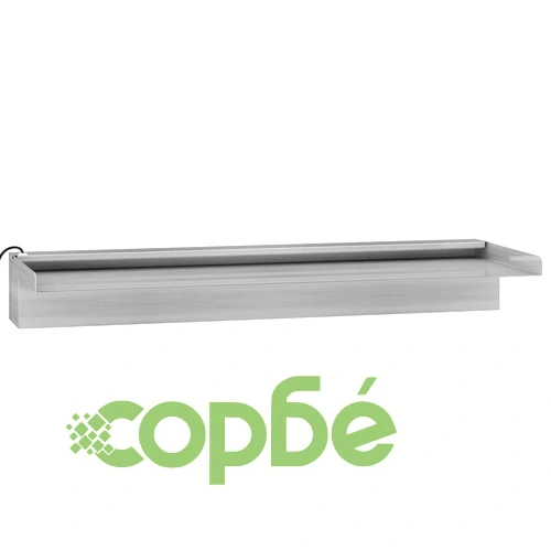 Преливник за водопад с RGB LED, неръждаема стомана, 60 см ➤ топ цена ➤ sorbe.bg