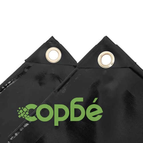 Брезент, 650 г/м², 4x8 м, черен ➤ топ цена ➤ sorbe.bg