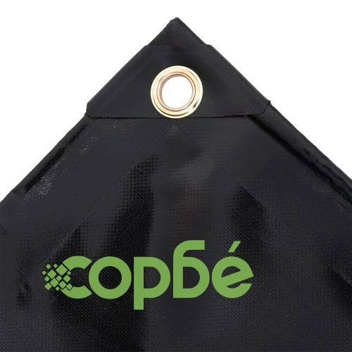 Брезент, 650 г/м², 3,5x5 м, черен ➤ топ цена ➤ sorbe.bg