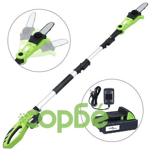 Безжичен телескопичен трион с батерия 20V 1500 mAh Li-ion ➤ топ цена ➤ sorbe.bg