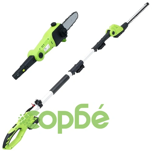 2-в-1 Телескопичен тример и трион с батерия 20V 1500 mAh Li-ion ➤ топ цена ➤ sorbe.bg