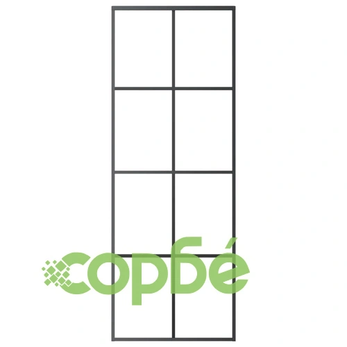 Плъзгаща се врата, черна, 76x205 см, ESG стъкло и алуминий ➤ топ цена ➤ sorbe.bg