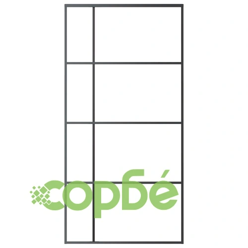 Плъзгаща се врата ESG стъкло и алуминий 102,5x205 см черна ➤ топ цена ➤ sorbe.bg