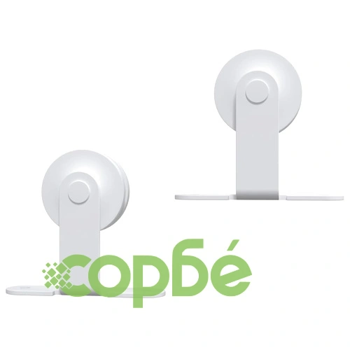 Механизъм за плъзгаща се врата, 200 см, стомана, бял ➤ топ цена ➤ sorbe.bg