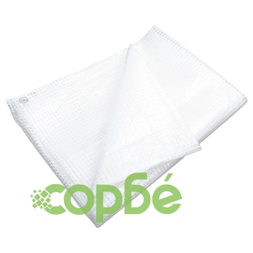 Брезент тип Лено, 140 г/м², 4x4 м, бял ➤ топ цена ➤ sorbe.bg